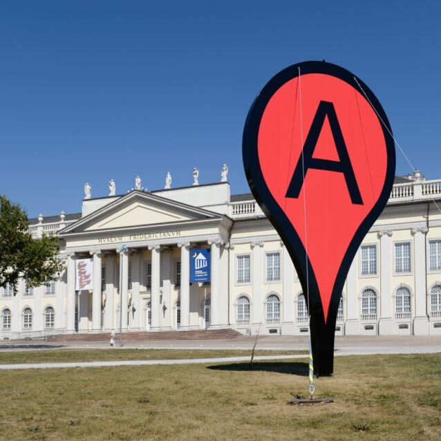 Aram Bartholl, Map at 'Hello World!' Kasseler Kunstverein, Fridericianum 2013